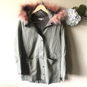 Anorak Jacket with Fur Hood